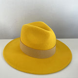 Fedora Hat Autumn and Winter Multi-Color Decoration Delicate Woolen Jazz Top Hat Women