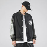 Varsity Jacket for Men Baseball Jackets American Baseball Uniform Jacket Men's Spring and Autumn Stitching Loose Casual Jacket Top