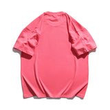 Men T Shirt Summer Casual Tops Letter Print Short-Sleeve T-shirt Men's round Neck Half Sleeve Street Fashion Loose Pullover