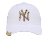 Yankee and Dogers Baseball Cap Men's and Women's Peaked Cap Bee Embroidery