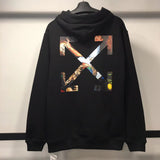 Early Spring Girl And Skull Arrow Pullover Hooded Sweater