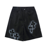 Men Jean Shorts Denim Shorts Men Fashion Brands Loose Straight Shorts Summer Bermuda Shorts