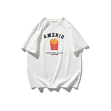 2022 Summer Man T Shirt French Fries Letter Printing