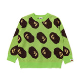 A Ape Print For Kids Sweatshirt Sweater Children 'S Clothing Ape Man Monkey Head Round Neck Cartoon Anime Pullover