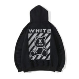 Autumn And Winter Cartoon Bear Series Velvet Padded Hooded Sweatshirt Men And Women Same Style