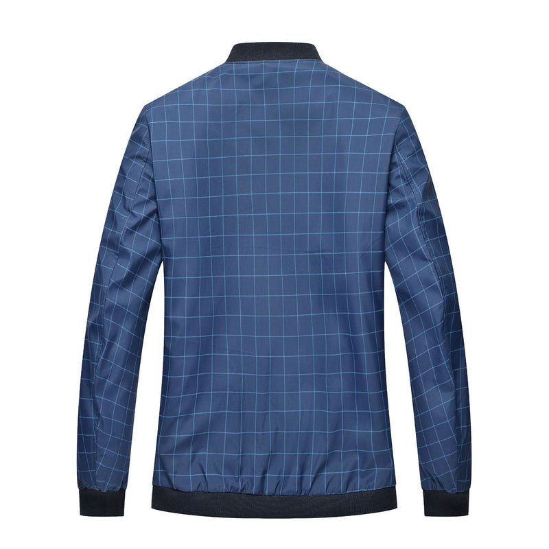 1970S East West Calfskin Motorcycle Jacket, Autumn and Winter Zipper Jacket Zipped Stand Collar Jacket