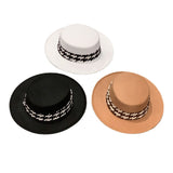 Fedora Hat Autumn and Winter Top Hat French Casual Wide Brim Woolen Bowler Hat Women