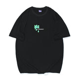 Men T Shirt Summer Casual Tops Men's Clothes Summer Wear Vintage Men's round Neck Short Sleeve Casual Loose Flower Print T-shirt