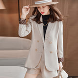 Women Pants Suit Uniform Designs Formal Style Office Lady Bussiness Attire Purple Blazer Spring and Autumn Fashion Casual Set