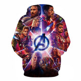 Captain America Hoodie Avengers 4 Final Battle 3D Printed Sweater Hoodie Men
