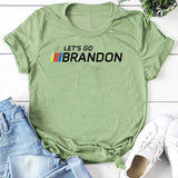 Let's Go Brandon T Shirt Women's Top Short Sleeve T-shirt Women