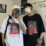 Harajuku Clothing Men's Tshirt Classic Retro Shirts Summer Printed Short-Sleeved T-shirt Men's and Women's Tops Tide