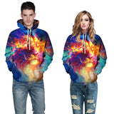 Fire and Ice Hoodie Print