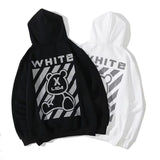 Autumn And Winter Cartoon Bear Series Velvet Padded Hooded Sweatshirt Men And Women Same Style
