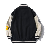 Kanye Bomber Jacket Letter Embroidery Loose Multicolor Casual