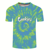 Cookies Shirt 3D Digital Printing Fashion Casual Short-Sleeved T-shirt for Men and Women