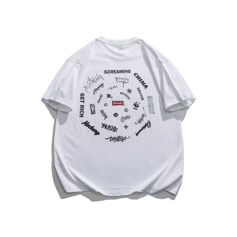 2022 Summer Man T Shirt Printed Half Sleeve