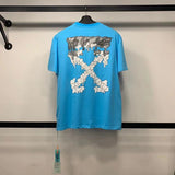 Men'S Tshirt Cotton Casual Arrow Flower Print Owt
