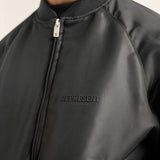 Present Letter Print Jacket Present Jacket Vintage Offset Logo round Neck Baseball Uniform Casual Jacket for Men