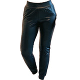 Leather Leggings Women's Casual Pants Pu High Waist Tight Pocket Leather Pants Female Stretch Women's Pants