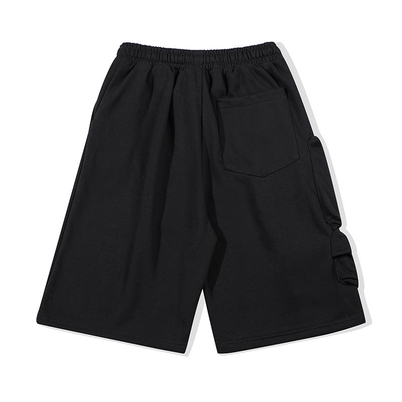 Basketball Shorts Casual Sports Cargo Shorts Men's Hip Hop Trendy Loose Multi-Pocket Five-Point Basketball Pants