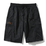 Mens Cargo Shorts Men's Summer Trendy Glossy Loose Beach Pants Couple Shorts Men