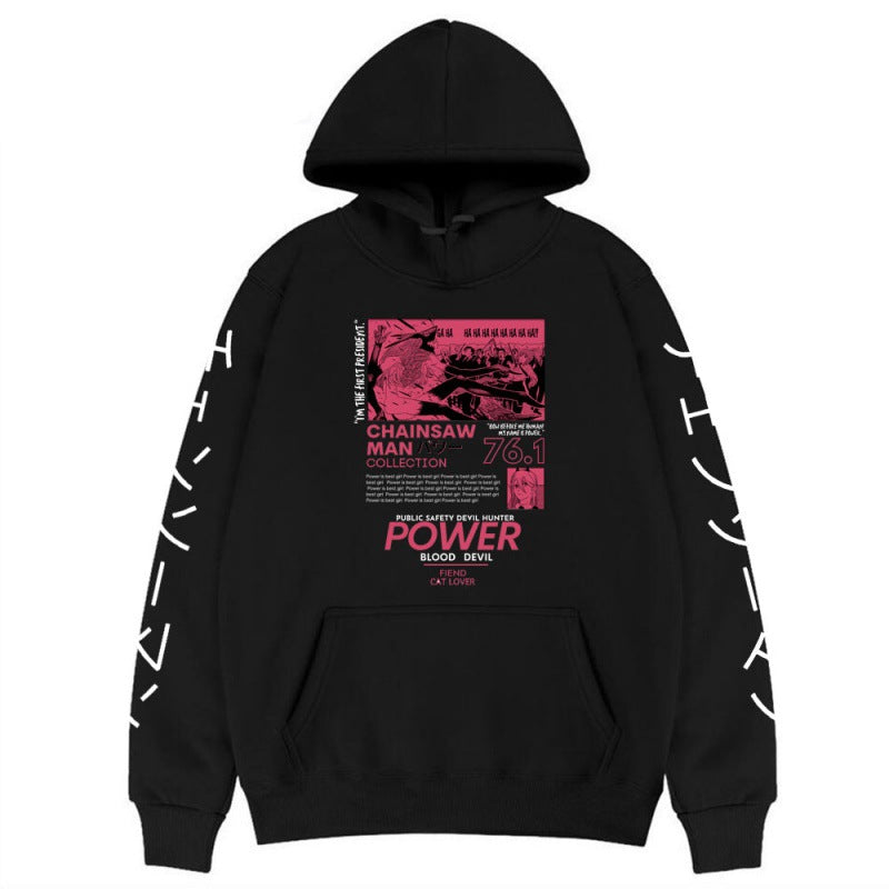 Chainsaw Man Hoodie Anime Pava Creative Sweater