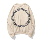 Justin Bieber Drew House Sweatshirts Hoodie Kanye Big Talker Men and Women Smiley Flame Graffiti Letter Printed Crew Neck Sweatshirt Long Sleeve Coat