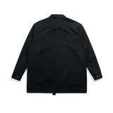 Men Shacket Long Sleeve Autumn Shirt Autumn Shirt Solid Color Simple Retro Workwear Shirt Men