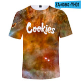Cookies Shirt Cookies Starry Sky 3D Short Sleeve T-shirt