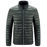 Doudoune Men's Autumn and Winter Lightweight Cotton-Padded Coat Large Size Cotton-Padded Coat Men's Stand Collar Coat