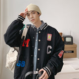 Varsity Jacket for Men Baseball Jackets Spring Coat Jacket Men plus Size Loose Jacket