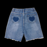 Harajuku Closing Shorts Summer Jeans for men Casual Cropped Pants Wide Leg Pants