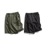 Men Pants Men's Clothes Summer Wear Retro Men's Shorts Casual Loose Drawstring Workwear Fifth Pants Trendy Men