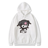 Kuromi Hoodie * Onegai My Melody Cute Cure Sweater Cozy Cartoon Casual Printed Hoodie