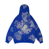Men Fall Outfits Simple Letters Embroidered Hoodie Retro Loose Couple Hoodies