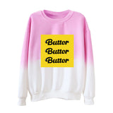 Kuromi Sweatshirt Butter Print Couple Casual Sweatshirt round Neck