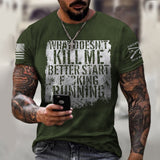 Tactics Style T Shirt For Men Men's Casual round Neck Short Sleeve