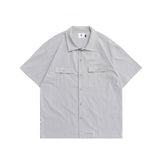 2022 Summer Man T Shirt Solid Color Polo Collar Shirt