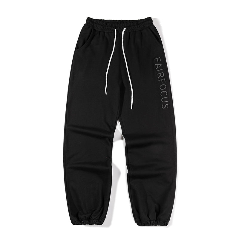 Men's Letter Printed Sweatpants Men's Elastic Waist Ankle Banded Pants plus Size Retro Sports Harajuku Style Trendy Casual Pants Men Pants