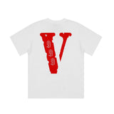 Vlone Summer Printed Loose ShortSleeved Tshirt