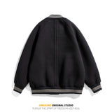 Varsity Jacket for Men Baseball Jackets Men's Street Fashion Retro Baseball Uniform Baggy Coat