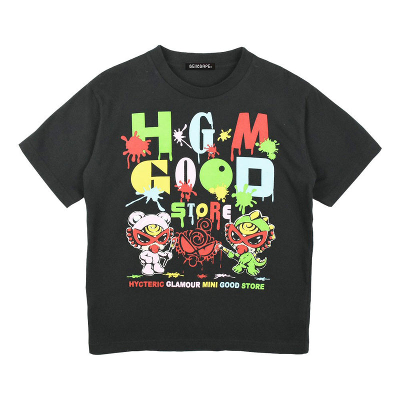 A Ape Print For Kids T Shirt Spring/Summer Children Cotton Short Sleeve Black Summer Cartoon Turtleneck Round Neck Short Sleeve T-shirt