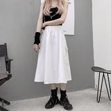 Harajuku Clothing Summer Solid Color Workwear Skirt Wofor men Casual