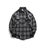 Men Shacket Long Sleeve Autumn Shirt Autumn Shirt Casual Letter Embroidery Loose Couple Coat