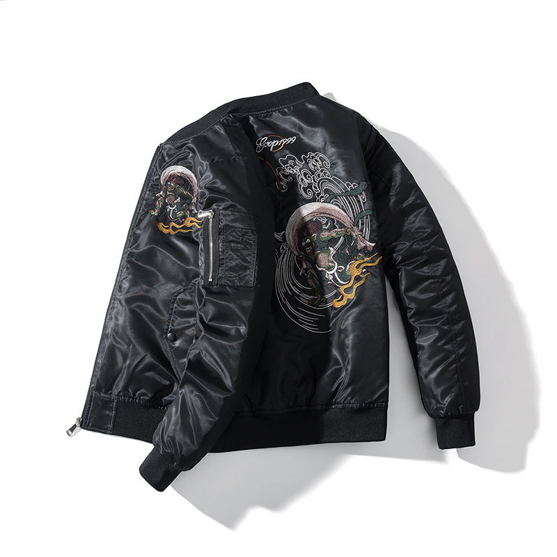 Kanye Bomber Jacket Embroidered Baseball Uniform