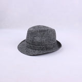 Fedora Hat Autumn and Winter Thickened Hat Woolen Top Hat Hat for the Elderly