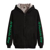 Saint Patrick's Day Closing Winter Fashion Casual Thickening Zipper Hooded Sweater Cotton-Padded Coat