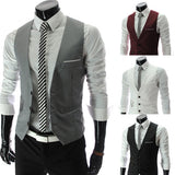 Tuxedo Vests Men's Suit Vest Business Casual Solid Color Vest