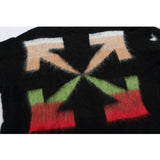 Men'S Sweater Plus Size Keep Warm Autumn And Winter Casual Fashionable Arrow Gradient Owt